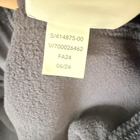 NWT Athleta Overlook Microfleece Snap Sweatshirt Pullover Navy Blue Women’s L - Picture 7 of 8